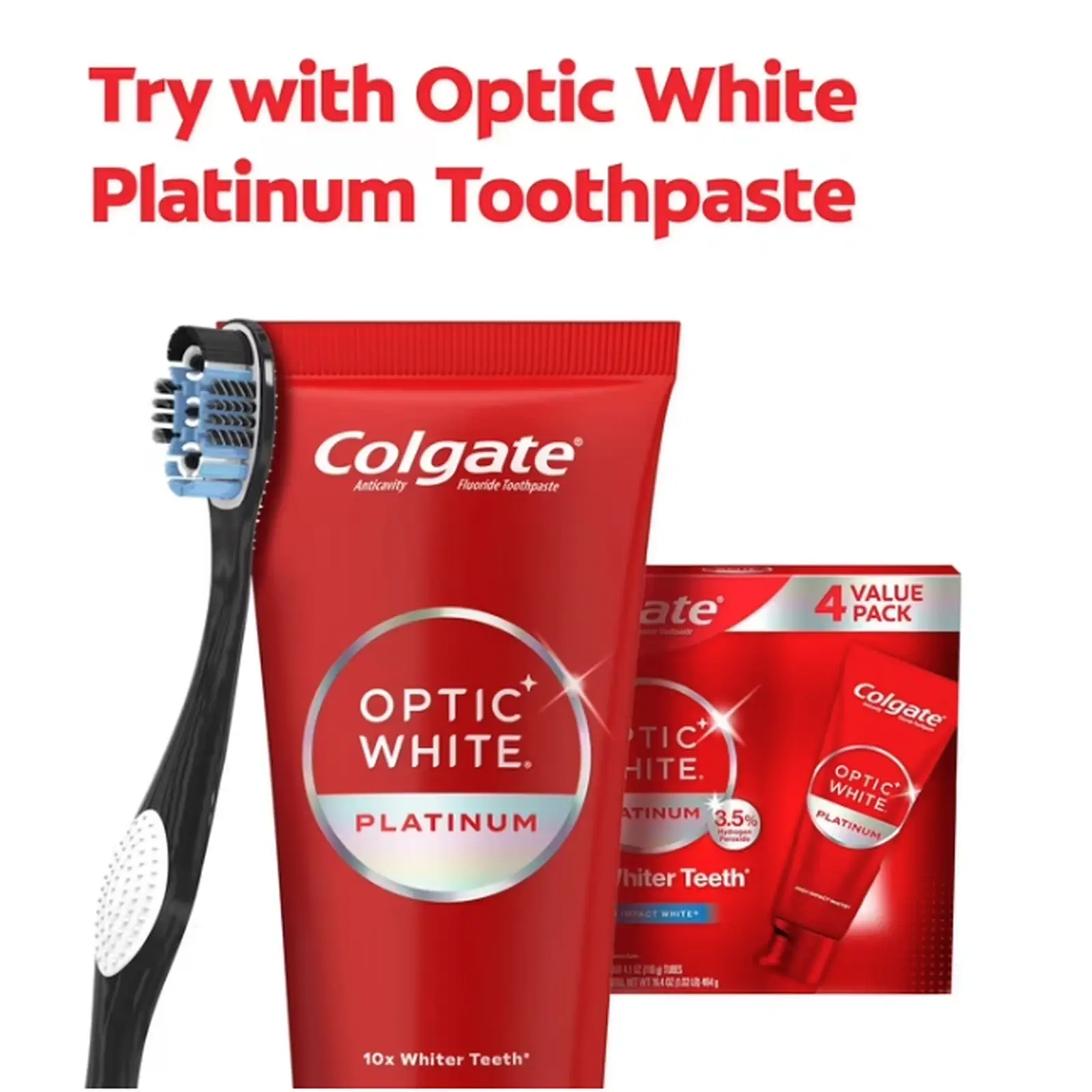 Brosse à dents manuelle Colgate Optic White 360° (souple), lot de 8. - Image 4