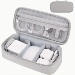 Organisateur d'accessoires électroniques de voyage – Conception double couche en nylon résistant