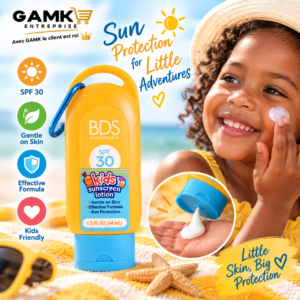 BDS Kids Sunscreen Lotion SPF 30 – Crème Solaire pour Enfants