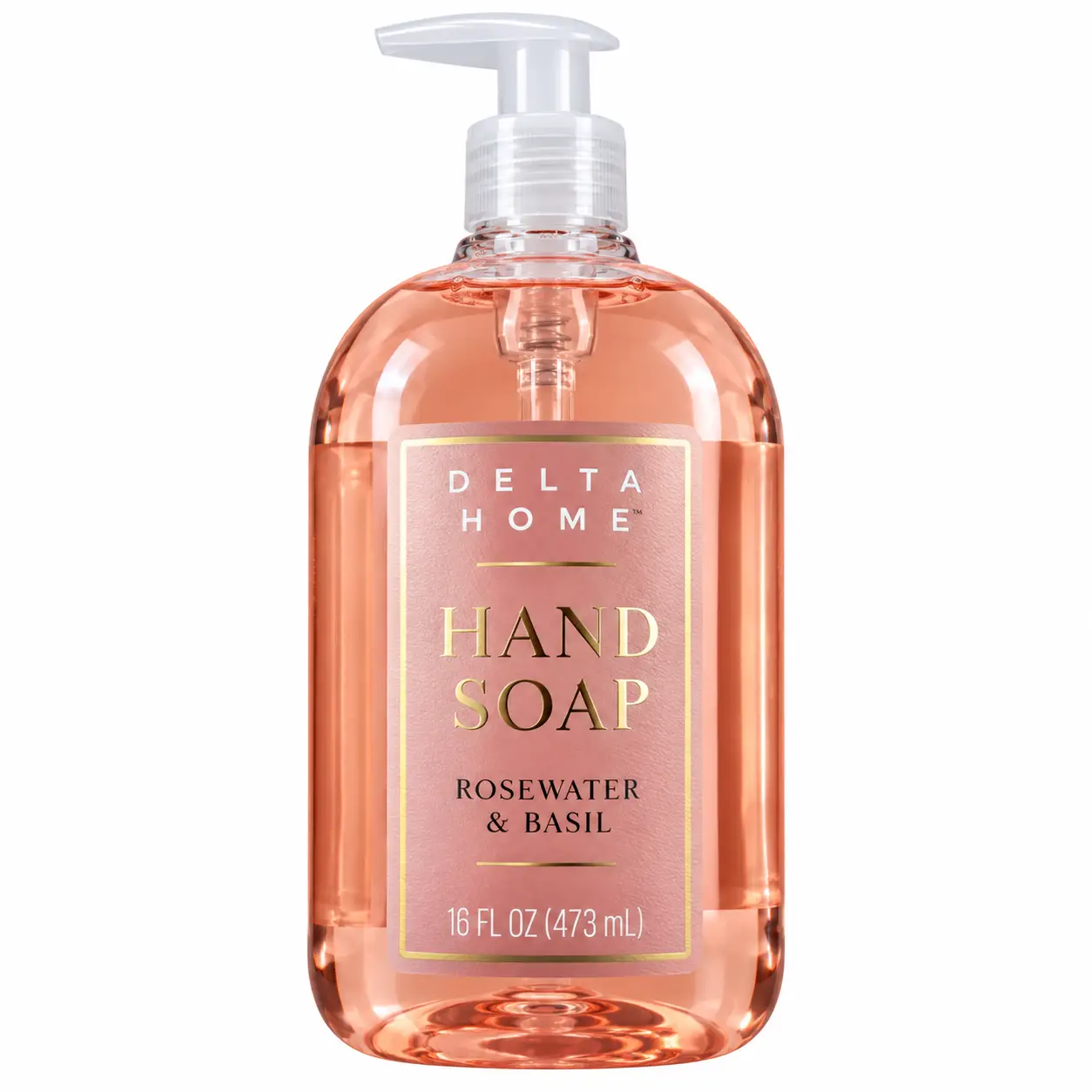 Delta Home Savon Liquide pour les Mains – Rosewater & Basil – 473 mL