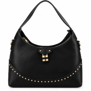 Sac à main THE BAG – Noir avec détails dorés