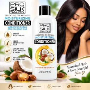 Pro Silk Salon Conditioner Hydratant – Beurre de Karité & Huile de Coco – 946 mL