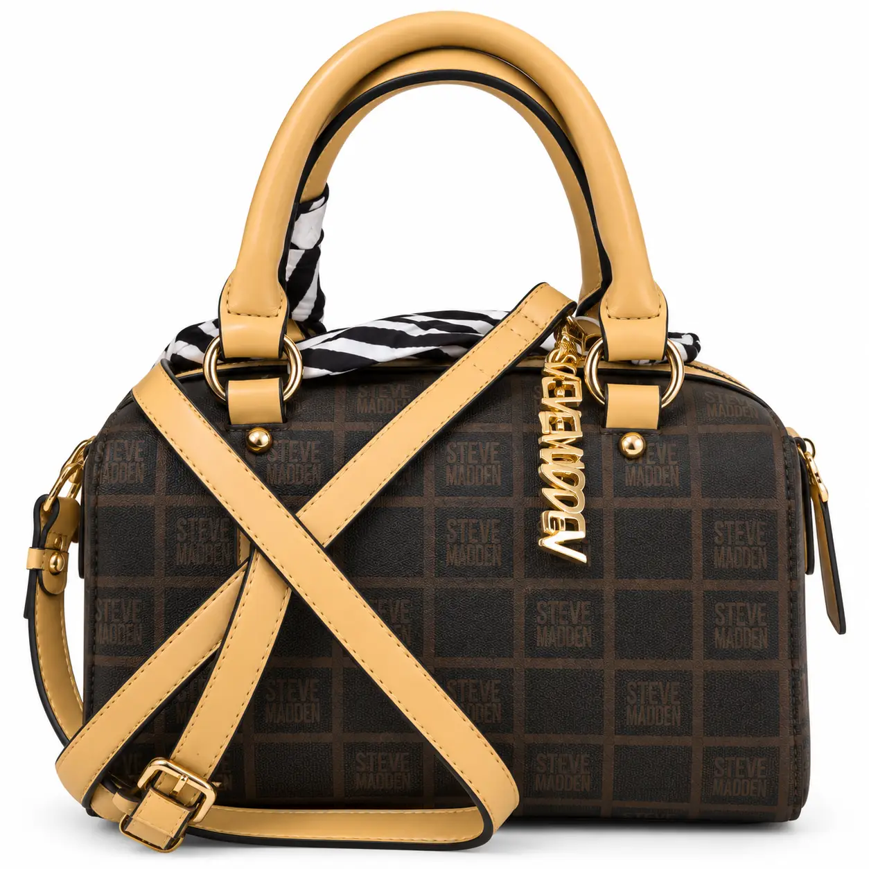 Sac à main STEVE MADDEN – Marron & Beige - Image 2