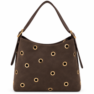 Sac à main marque SAGE & SADDLE – Marron avec œillets dorés