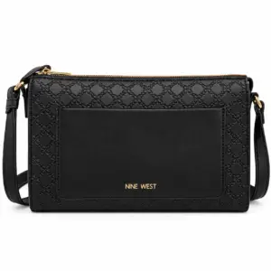 Nine West – Sac Bandoulière Femme Noir Élégant