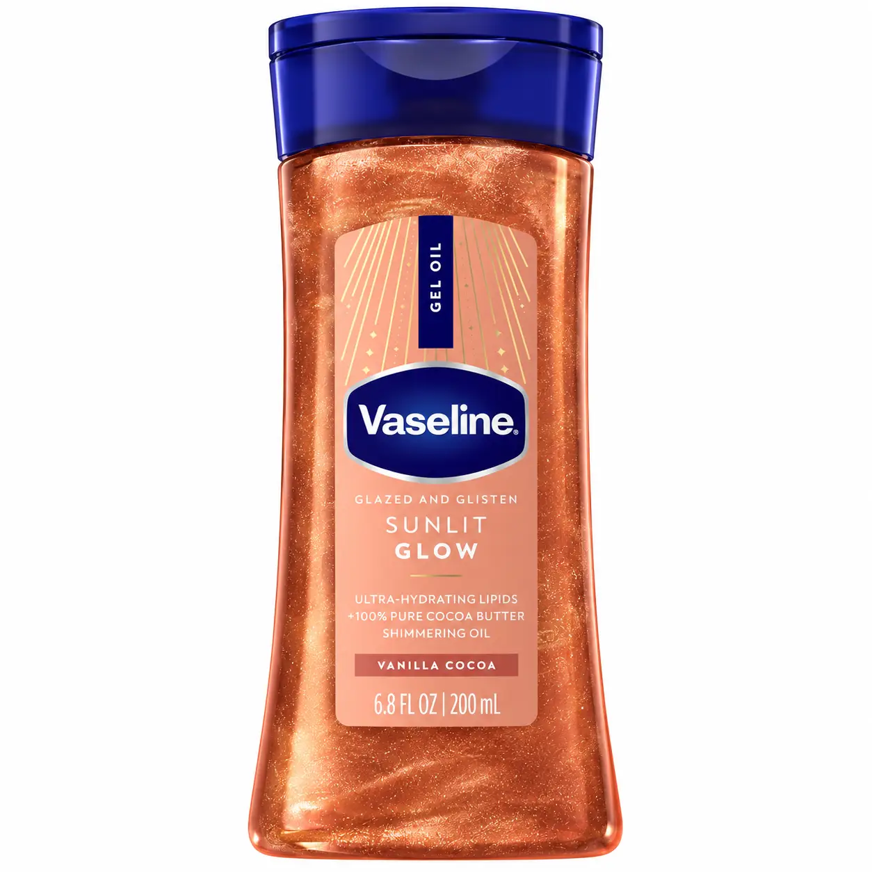 Vaseline Sunlit Glow Shimmer Gel Oil – Vanilla Cocoa – 200 mL