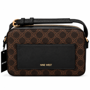 Sac Bandoulière Nine West Monogram – Marron & Noir