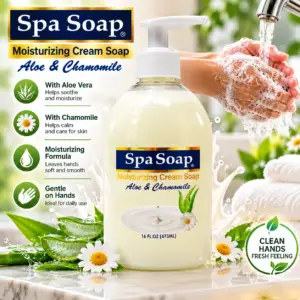 Spa Soap – Savon Crème Hydratant Aloe Vera & Camomille – 473 mL