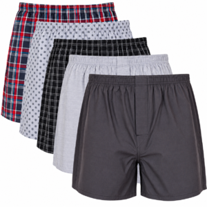 Gildan – Lot de 5 Boxers Homme en Coton – Multipack