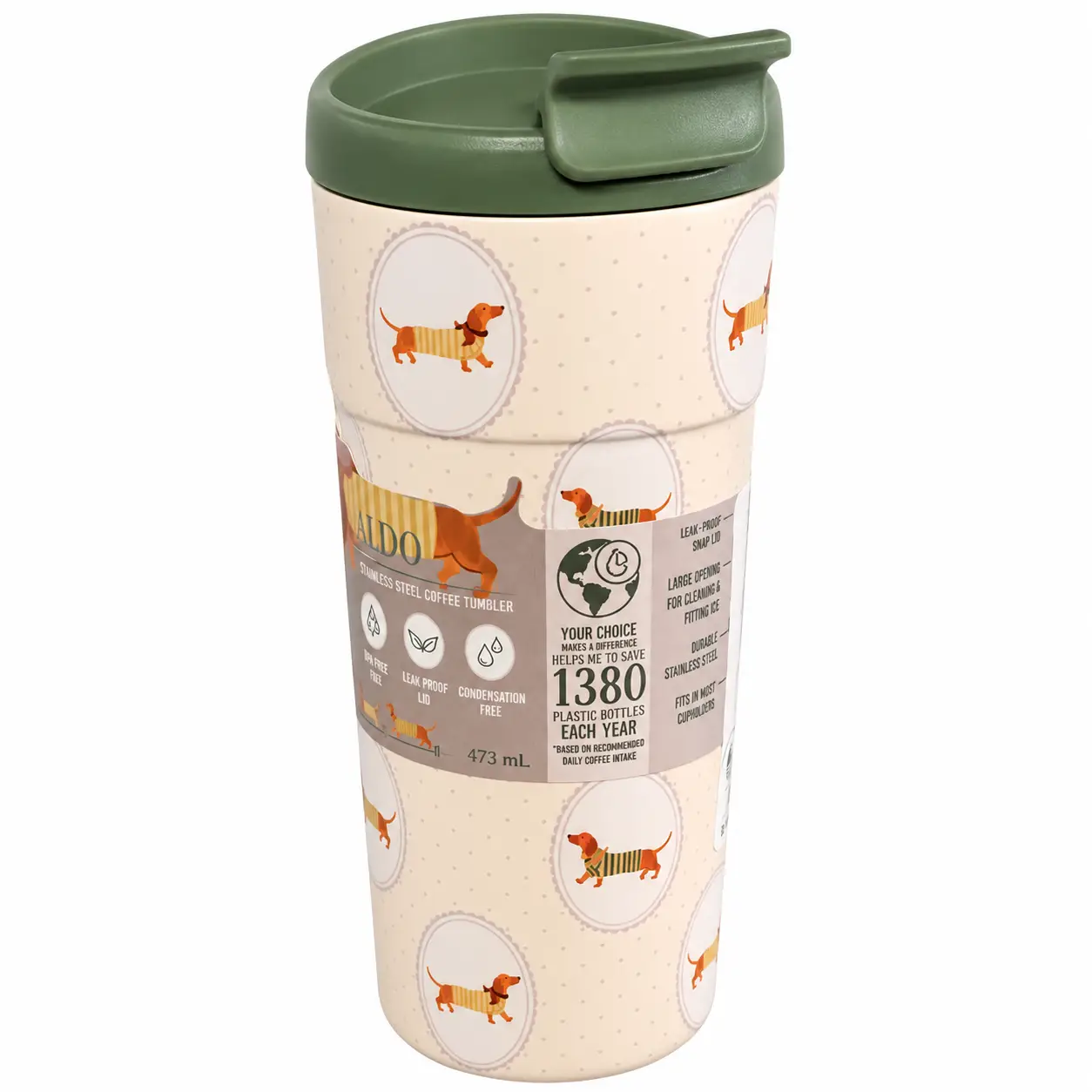CORTADO Gobelet isotherme en acier inoxydable (6h au chad et 24h au frais) 473 ml - Image 3